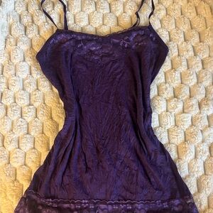 Purple Lace Slip Dress. Vintage